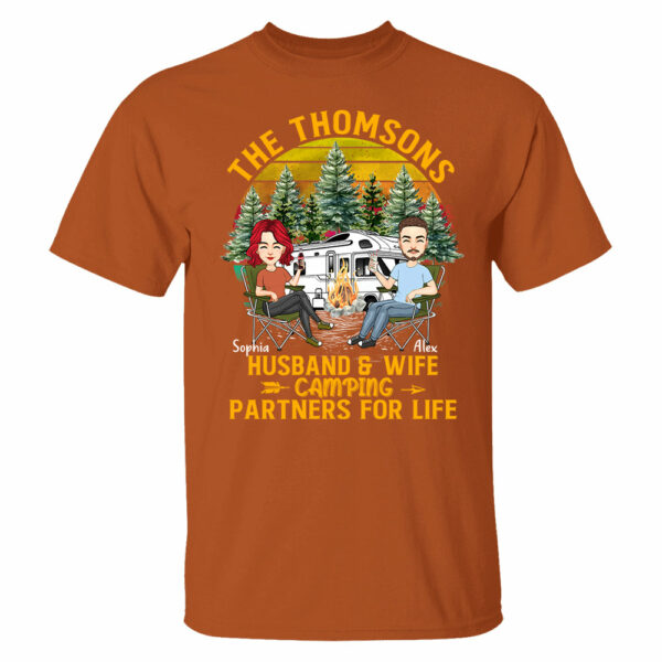 Husband & Wife Camping - Anniversary, Vacation, Funny Gift For Campers - Personalized Custom Shirt Couples Na04 - Image 10