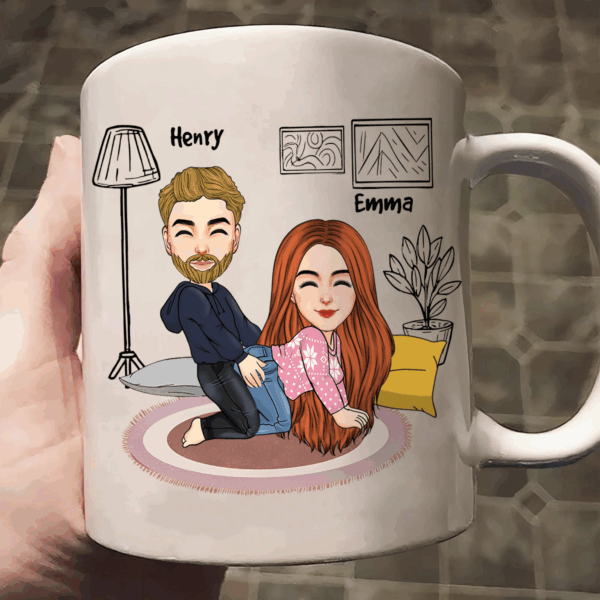 I Adore You, Couple Gift, Personalized Mug, Christmas Funny Couple Mug, Valentine's Gift - Image 8
