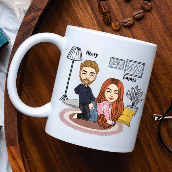 I Adore You, Couple Gift, Personalized Mug, Christmas Funny Couple Mug, Valentine's Gift - Image 4