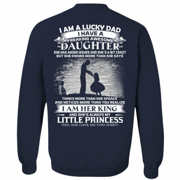 I Am A Lucky Dad I Have A Freaking Awesome Daughter Shirt Shirt Perfect Gift For Dad From Daughter - Image 9