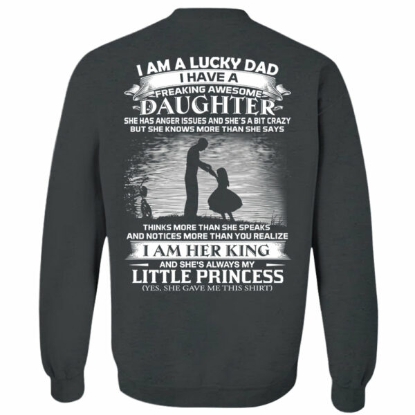 I Am A Lucky Dad I Have A Freaking Awesome Daughter Shirt Shirt Perfect Gift For Dad From Daughter - Image 12
