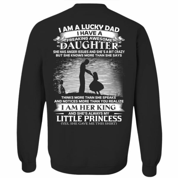I Am A Lucky Dad I Have A Freaking Awesome Daughter Shirt Shirt Perfect Gift For Dad From Daughter - Image 8
