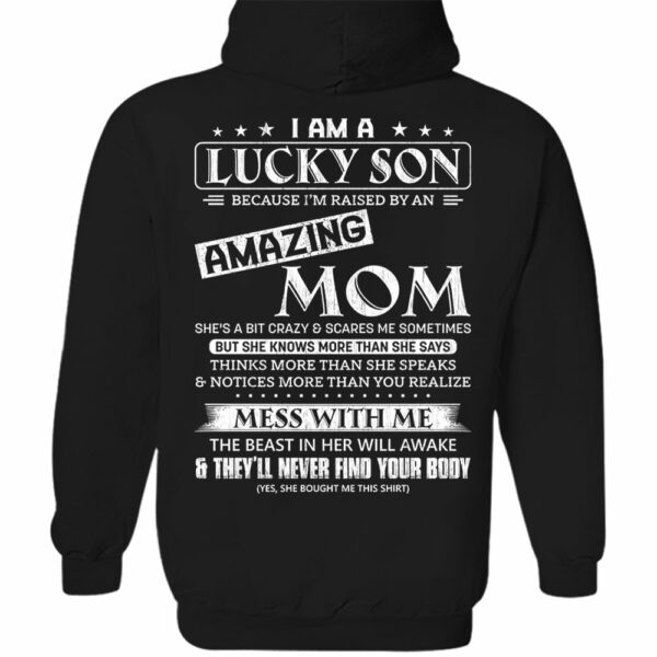 I Am A Lucky Son And Amazing Mom Shirt Shirt Perfect Gift For Son From Mom - Image 14