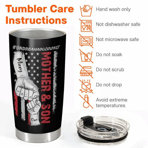I Am A Lucky Son Because I Am Raised By Freaking Awesome Mom Personalized Tumbler Gift For Son - Image 4