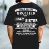 I Am A Proud Brother Of A Crazy Sister Shirt Perfect Gift For Brother