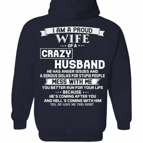 I Am A Proud Wife Of A Crazy Husband Shirt Perfect Gift For Wife - Image 9