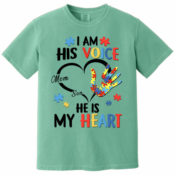 I Am His Voice He Is My Heart Autism Awareness - Personalized Shirts - Image 10