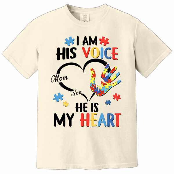 I Am His Voice He Is My Heart Autism Awareness - Personalized Shirts - Image 9