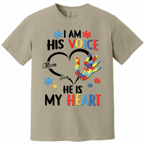 I Am His Voice He Is My Heart Autism Awareness - Personalized Shirts - Image 12