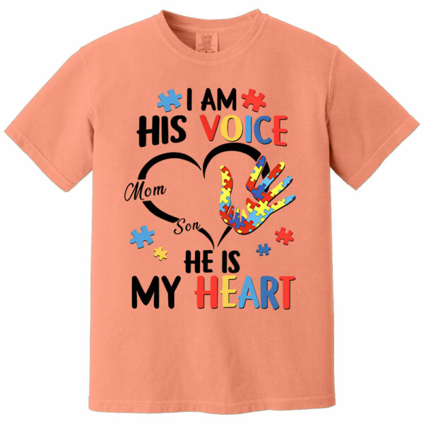 I Am His Voice He Is My Heart Autism Awareness - Personalized Shirts - Image 11