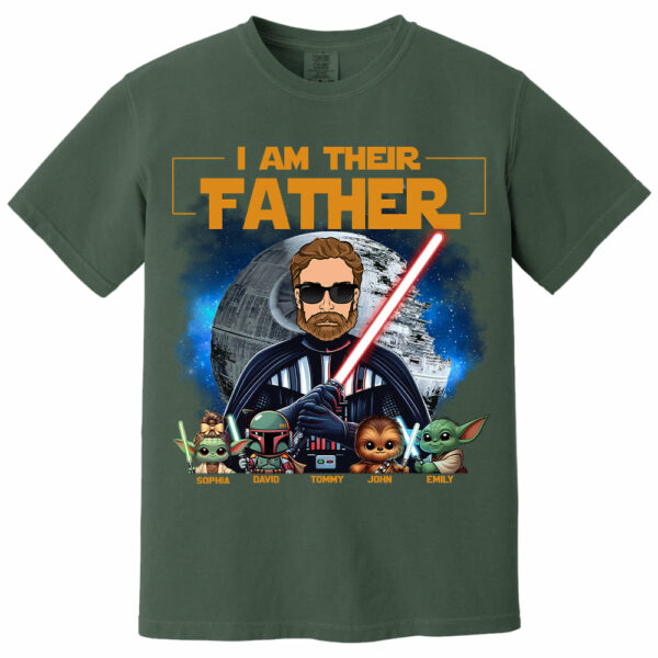 I Am Their Father - Custom Father's Day Shirt with Kidsâ€™ Name Vr1 - Image 8