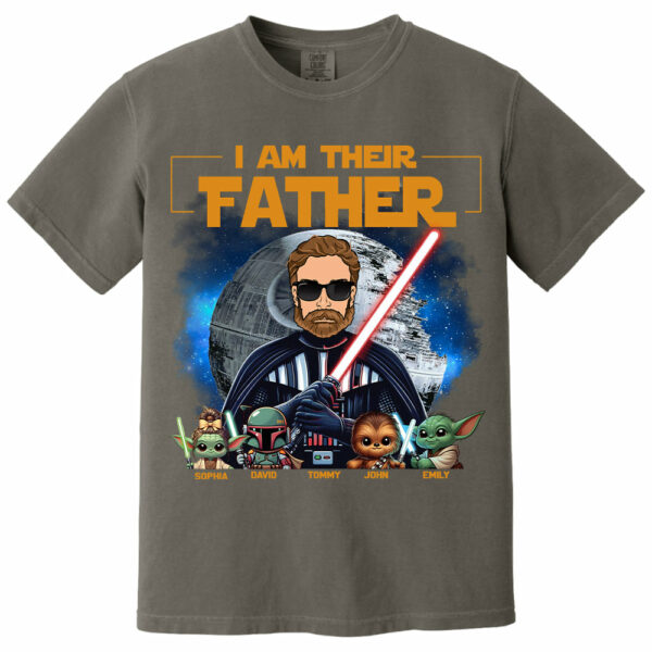 I Am Their Father - Custom Father's Day Shirt with Kidsâ€™ Name Vr1 - Image 9