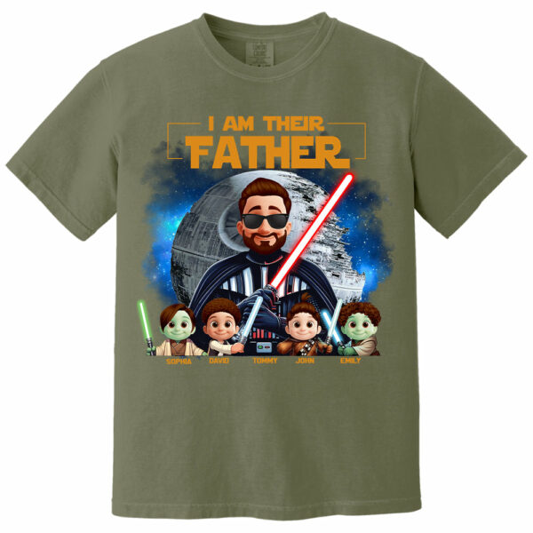 I Am Their Father - Custom Father's Day Shirt with Kidsâ€™ Name Vr2 - Image 7