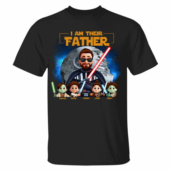 I Am Their Father - Custom Father's Day Shirt with Kidsâ€™ Name Vr2 - Image 2