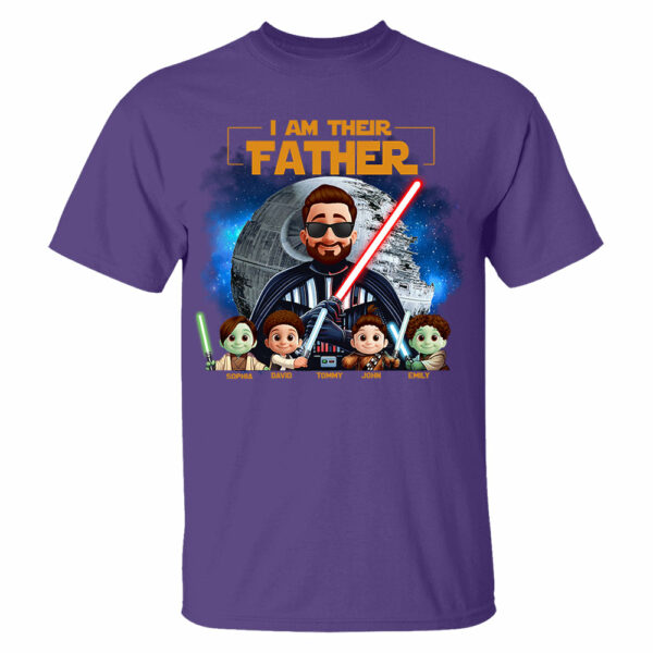 I Am Their Father - Custom Father's Day Shirt with Kidsâ€™ Name Vr2 - Image 6