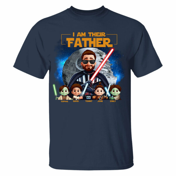 I Am Their Father - Custom Father's Day Shirt with Kidsâ€™ Name Vr2 - Image 3