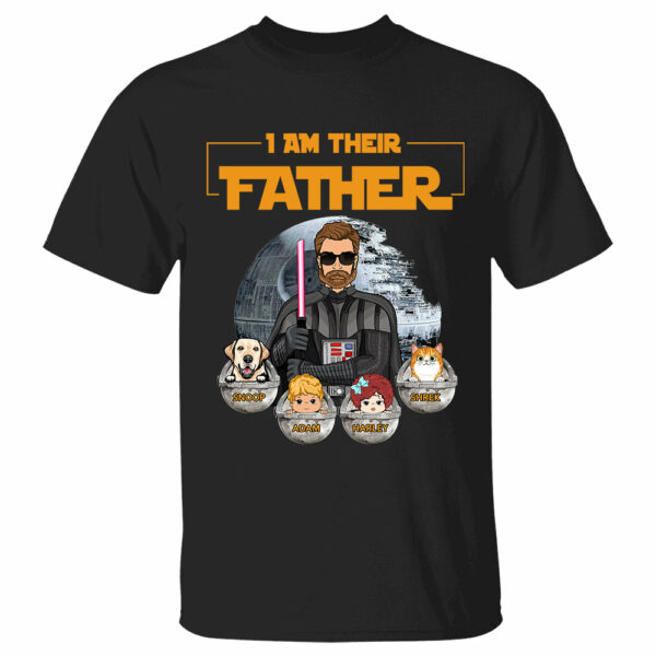 I Am Their Father - Custom Shirt With Kids Dog Cat Gift For Dad - Image 2