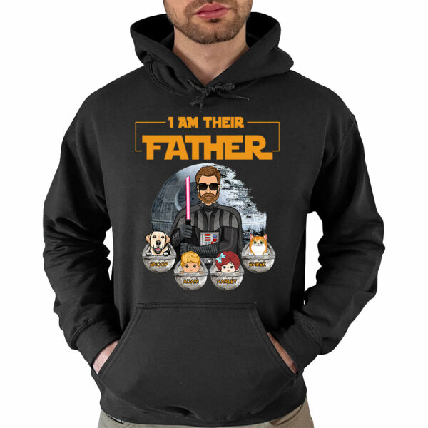 I Am Their Father - Custom Shirt With Kids Dog Cat Gift For Dad - Image 5
