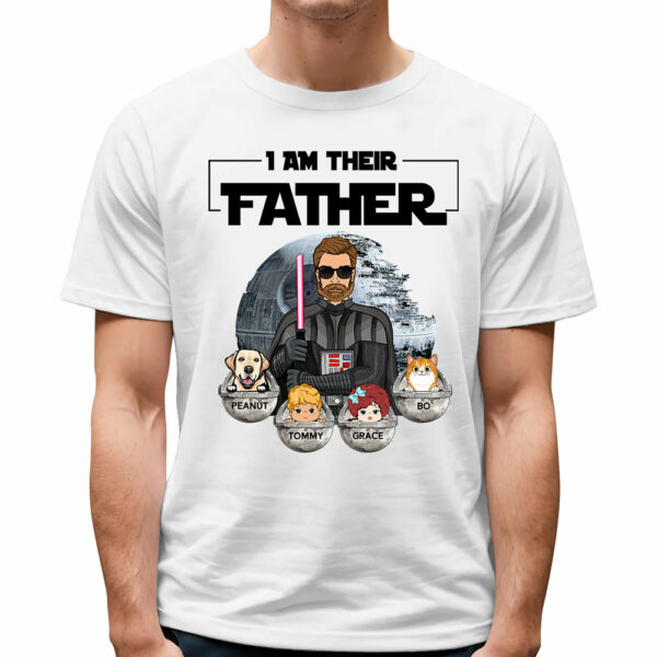 I Am Their Father - Custom Shirt With Kids Gift For Dad Mom - Image 3