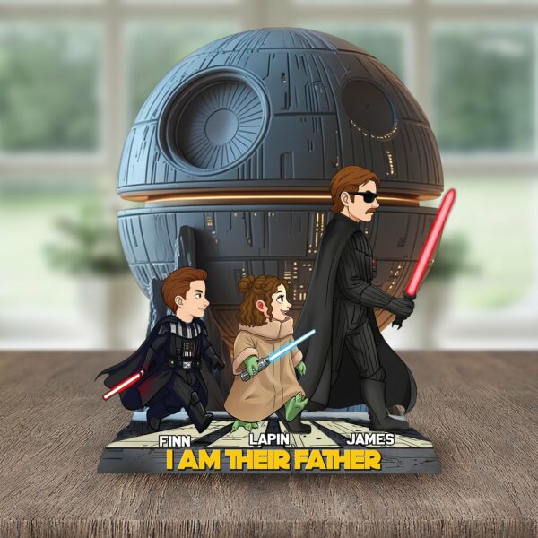 I Am Their Father - Personalized Acrylic Block Plaque, Father's Day Gift for Dad - Image 5