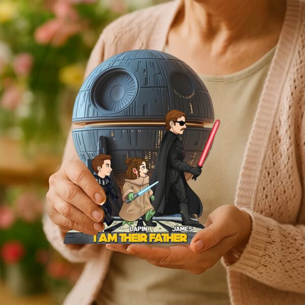 I Am Their Father - Personalized Acrylic Block Plaque, Father's Day Gift for Dad - Image 3