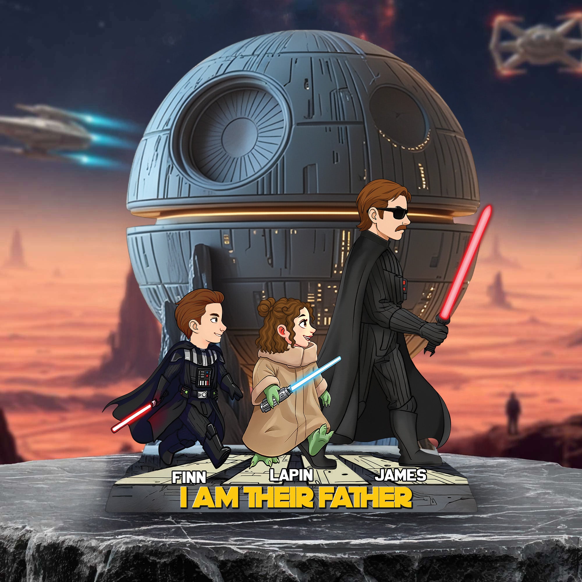 I Am Their Father - Personalized Acrylic Block Plaque, Father's Day Gift for Dad