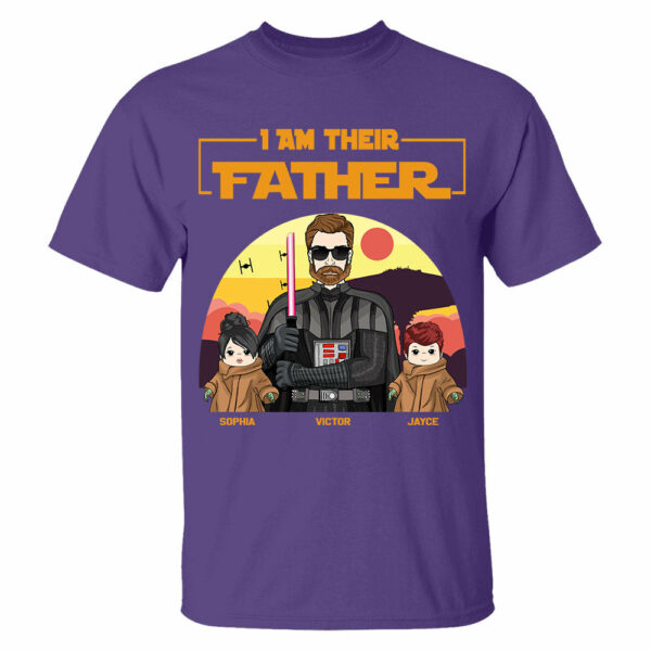 I Am Their Father - Personalized Shirt Custom Background Gift For Dad - Image 5