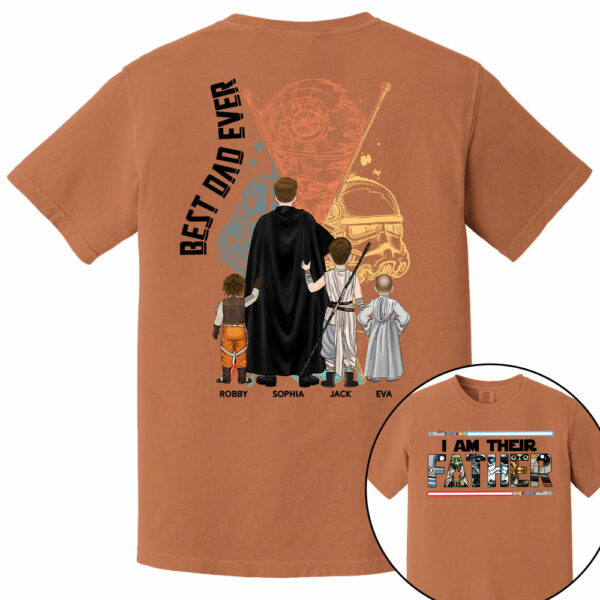 I Am Their Father - Personalized Shirt For Dad Grandpa Custom Clipart NA04 PT99 - Image 12