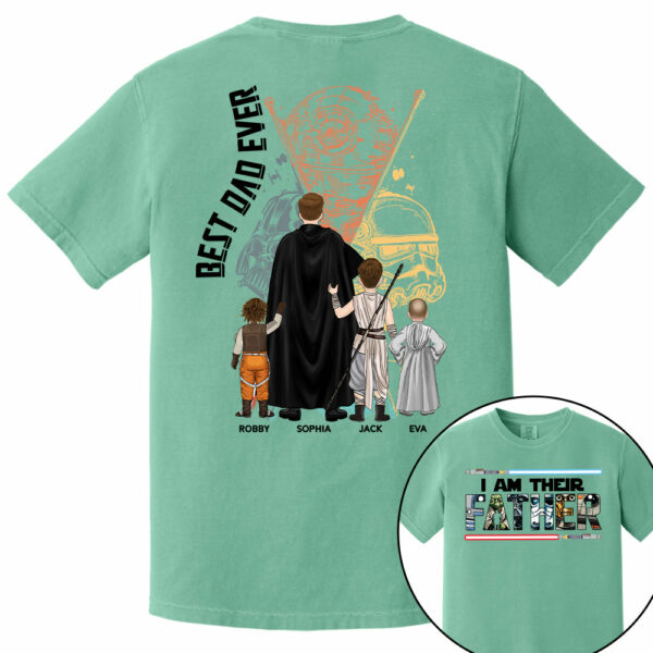 I Am Their Father - Personalized Shirt For Dad Grandpa Custom Clipart NA04 PT99 - Image 10