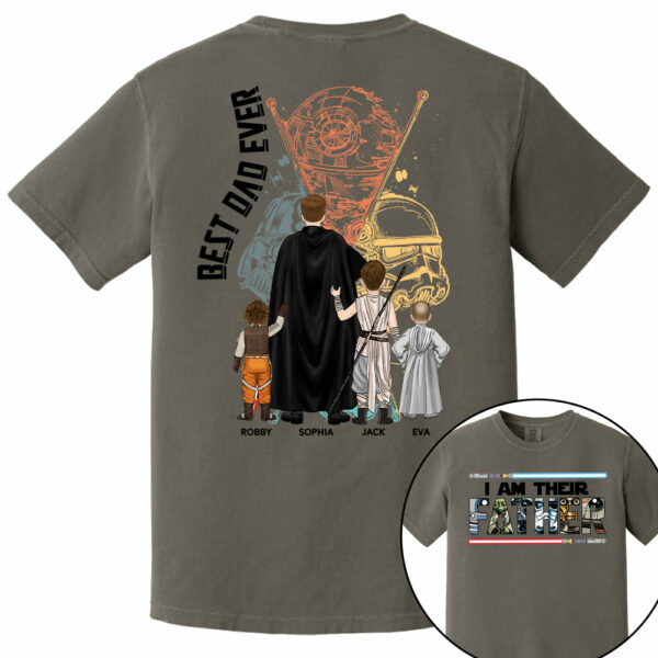 I Am Their Father - Personalized Shirt For Dad Grandpa Custom Clipart NA04 PT99 - Image 9