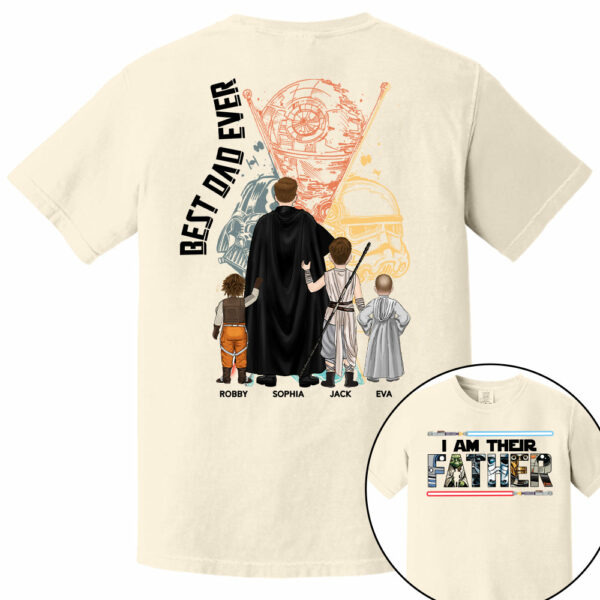 I Am Their Father - Personalized Shirt For Dad Grandpa Custom Clipart NA04 PT99 - Image 11