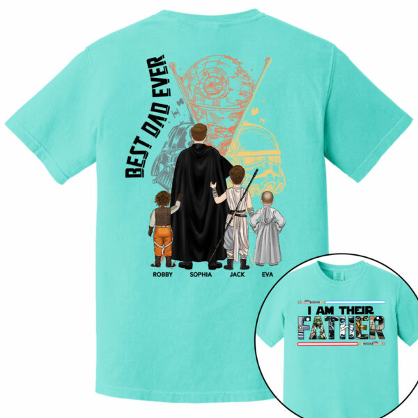 I Am Their Father - Personalized Shirt For Dad Grandpa Custom Clipart NA04 PT99 - Image 8