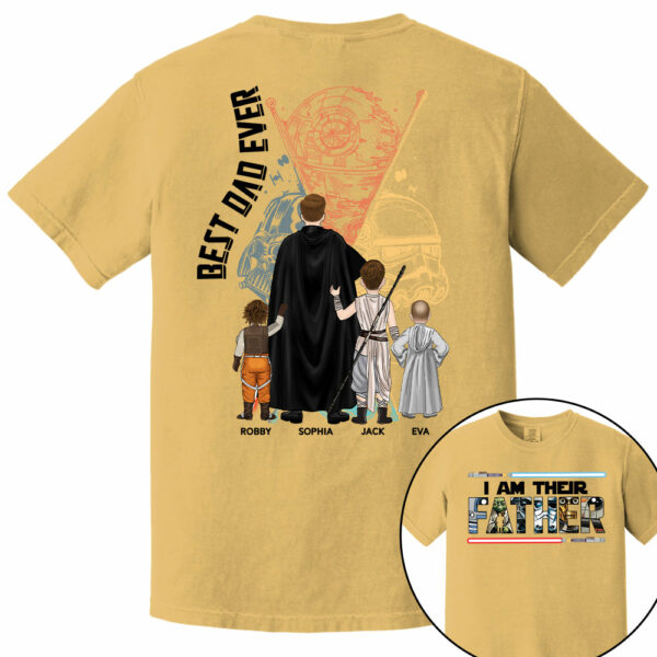 I Am Their Father - Personalized Shirt For Dad Grandpa Custom Clipart NA04 PT99 - Image 7