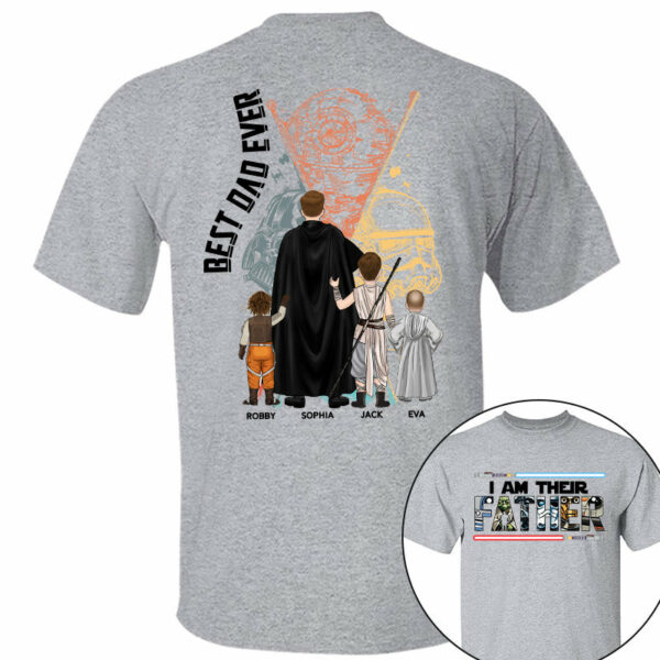 I Am Their Father - Personalized Shirt For Dad Grandpa Custom Clipart NA04 PT99 - Image 15