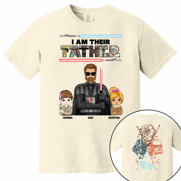 I Am Their Father - Personalized Two Sided Print Shirt For Dad - Image 9