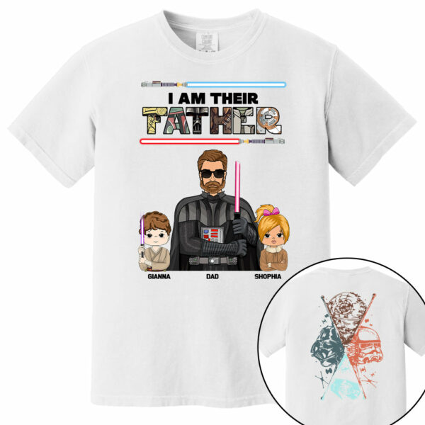 I Am Their Father - Personalized Two Sided Print Shirt For Dad - Image 8