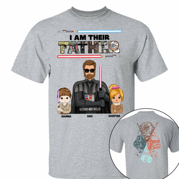 I Am Their Father - Personalized Two Sided Print Shirt For Dad - Image 3