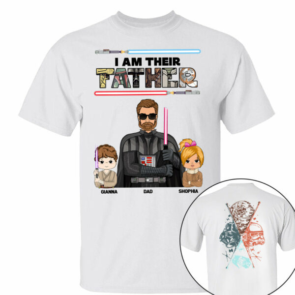 I Am Their Father - Personalized Two Sided Print Shirt For Dad - Image 2