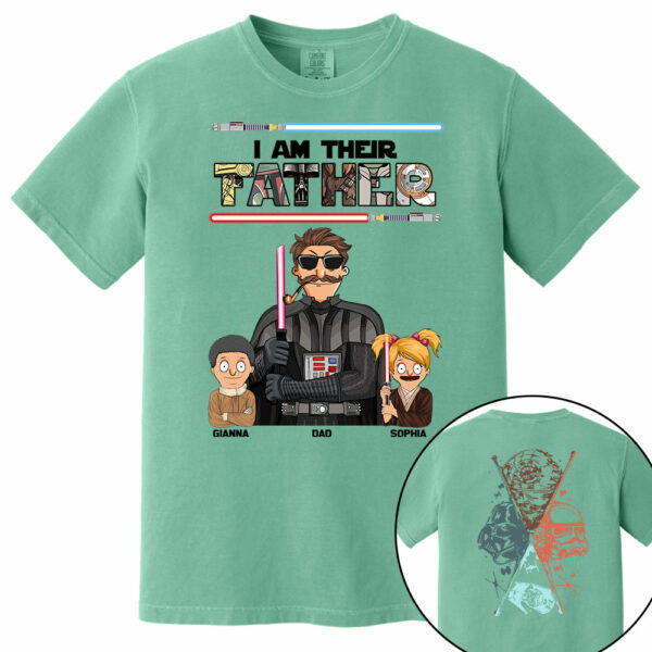 I Am Their Father - Personalized Two Sided Print Shirt For Dad Vr2 - Image 11