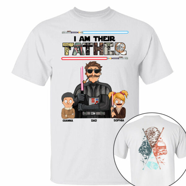 I Am Their Father - Personalized Two Sided Print Shirt For Dad Vr2 - Image 4