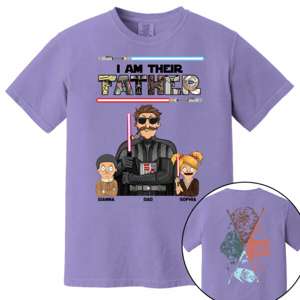 I Am Their Father - Personalized Two Sided Print Shirt For Dad Vr2 - Image 15