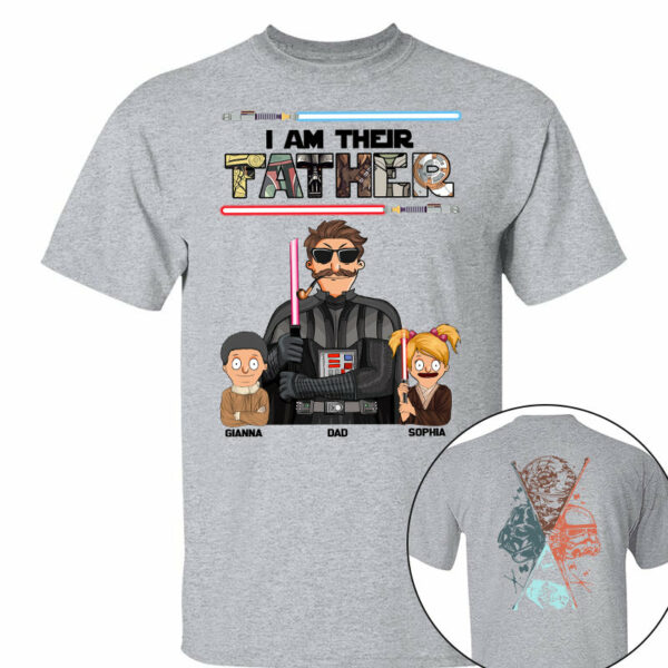 I Am Their Father - Personalized Two Sided Print Shirt For Dad Vr2 - Image 7