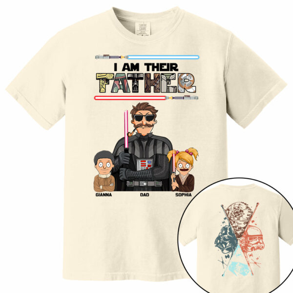 I Am Their Father - Personalized Two Sided Print Shirt For Dad Vr2 - Image 9