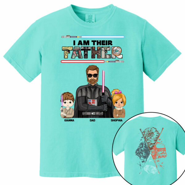 I Am Their Father - Personalized Two Sided Print Shirt For Dad - Image 12