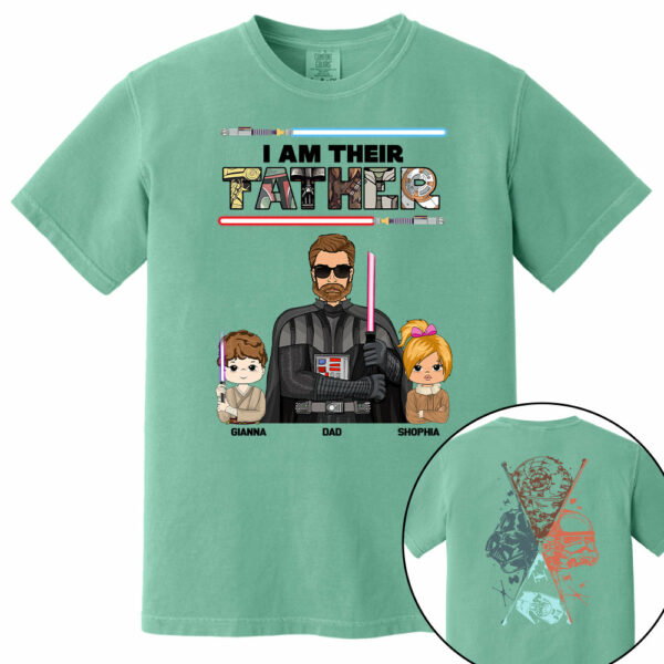 I Am Their Father - Personalized Two Sided Print Shirt For Dad - Image 13