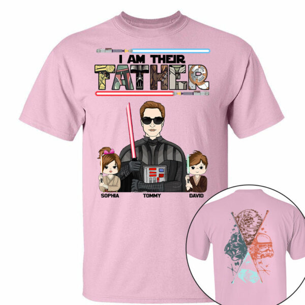 I Am Their Father - Personalized Two Sided T-Shirt Gift For Dad - Image 6