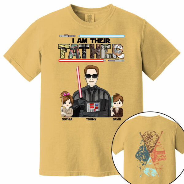 I Am Their Father - Personalized Two Sided T-Shirt Gift For Dad - Image 12