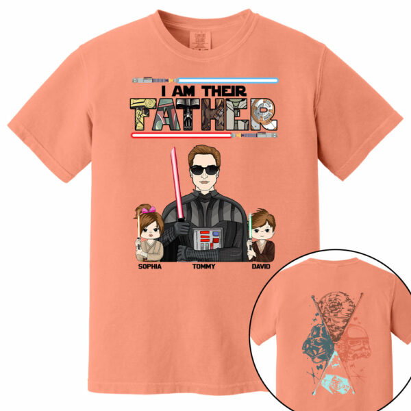 I Am Their Father - Personalized Two Sided T-Shirt Gift For Dad - Image 14