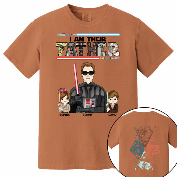 I Am Their Father - Personalized Two Sided T-Shirt Gift For Dad - Image 8