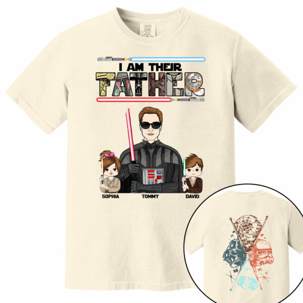 I Am Their Father - Personalized Two Sided T-Shirt Gift For Dad - Image 11